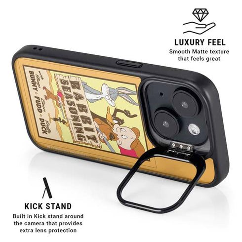 Looney Tunes Rabbit Seasoning iPhone 15 Kickstand Case